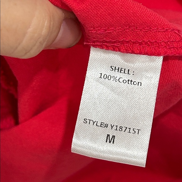 Tuckernuck Pomander Place Cotton Popover Polly Dress in Poppy Red - Medium - Picture 15 of 15